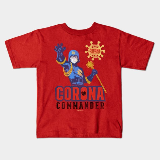 Corona Commander Kids T-Shirt by mattiburns